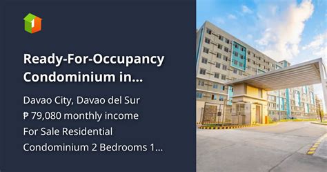 Condominium Davao City Ready Occupancy .